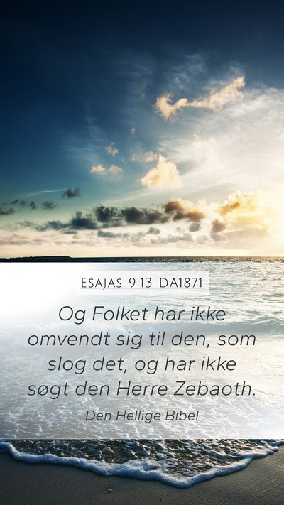 Esajas 9:13 DA1871 Bible Verse Image