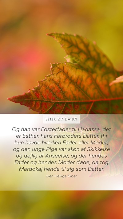 Ester 2:7 DA1871 Bible Verse Image