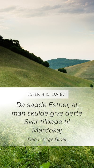 Ester 4:15 DA1871 Bible Verse Image