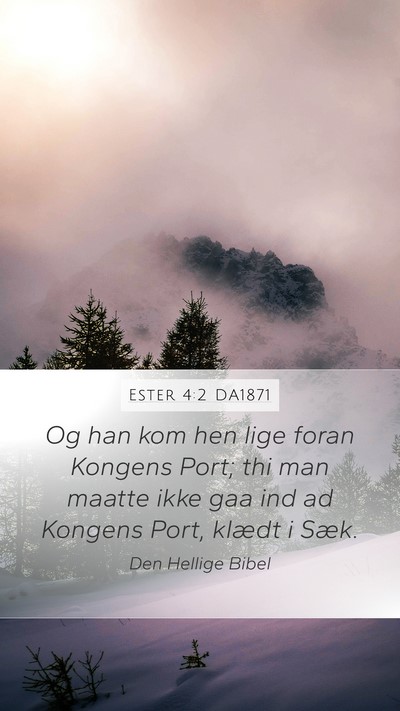 Ester 4:2 DA1871 Bible Verse Image