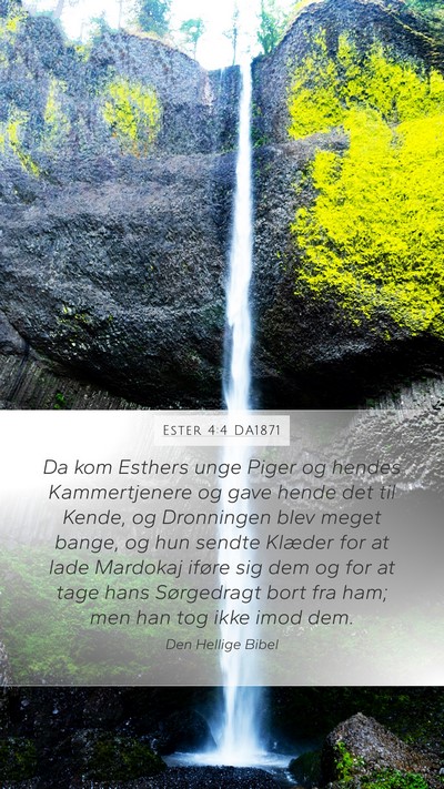 Ester 4:4 DA1871 Bible Verse Image