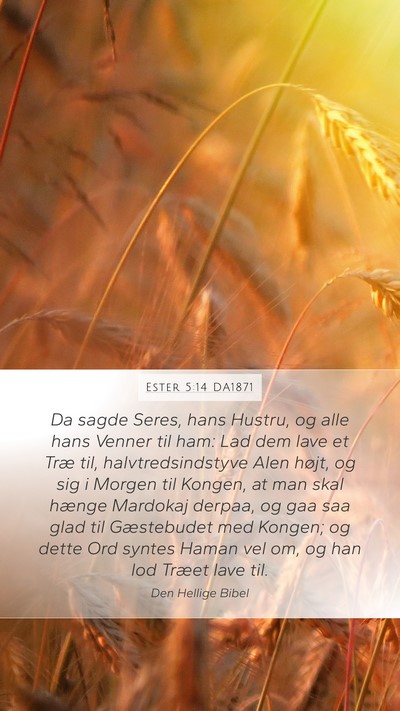 Ester 5:14 DA1871 Bible Verse Image