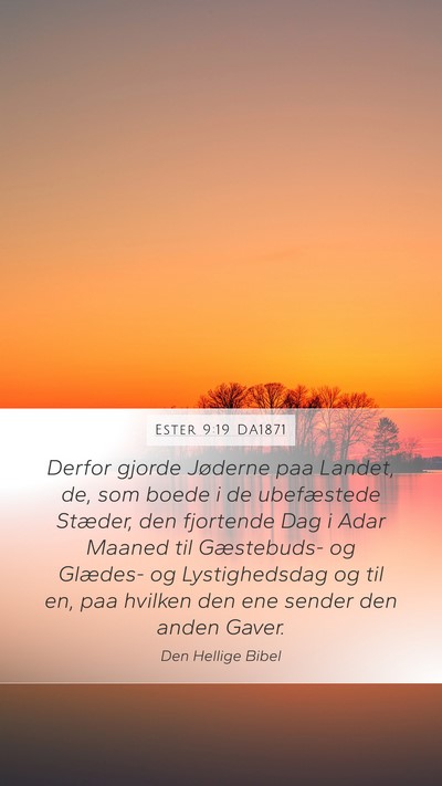 Ester 9:19 DA1871 Bible Verse Image