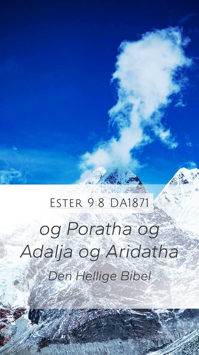 Ester 9:8 DA1871 Mobile Phone Wallpaper - og Poratha og Adalja og - Mobile Bible Verse Wallpaper