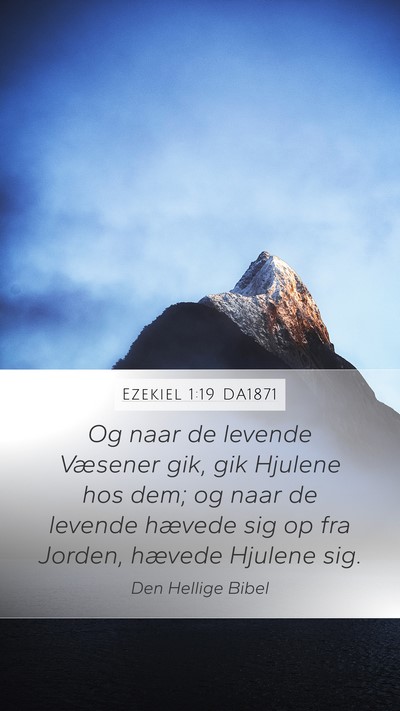 Ezekiel 1:19 DA1871 Bible Verse Image