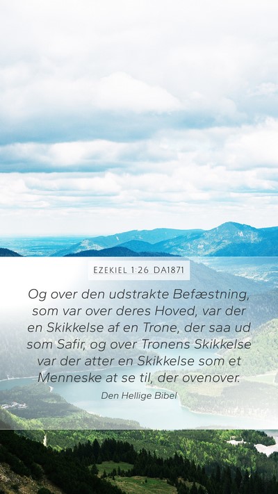 Ezekiel 1:26 DA1871 Bible Verse Image