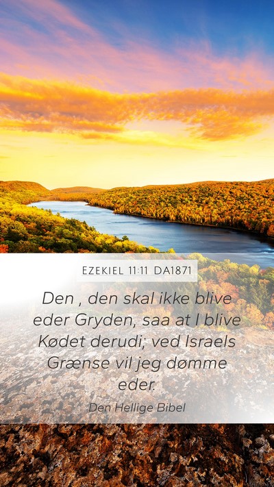 Ezekiel 11:11 DA1871 Mobile Phone Wallpaper - Den , den skal ikke blive eder Gryden, saa at I - Mobile Bible Verse Wallpaper
