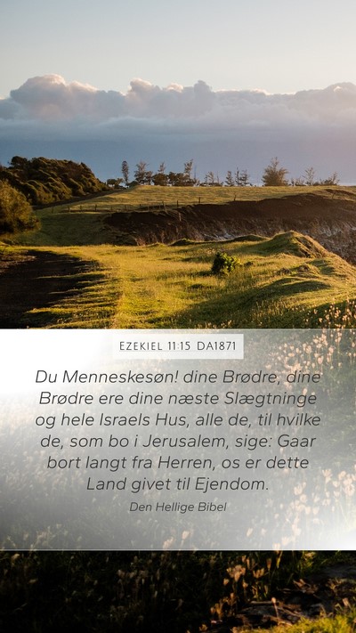 Ezekiel 11:15 DA1871 Bible Verse Image