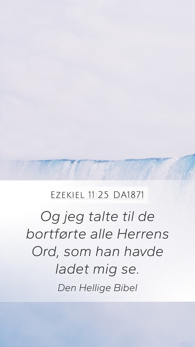 Ezekiel 11:25 DA1871 Bible Verse Image