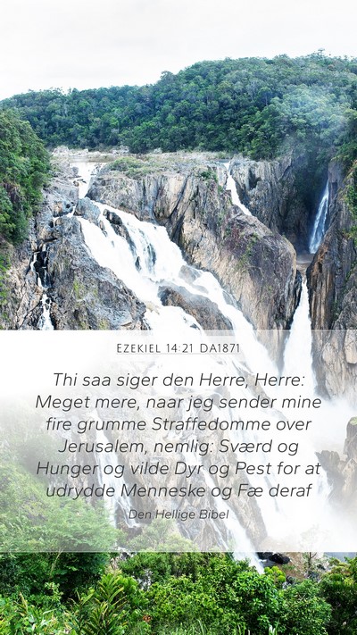 Ezekiel 14:21 DA1871 Bible Verse Image