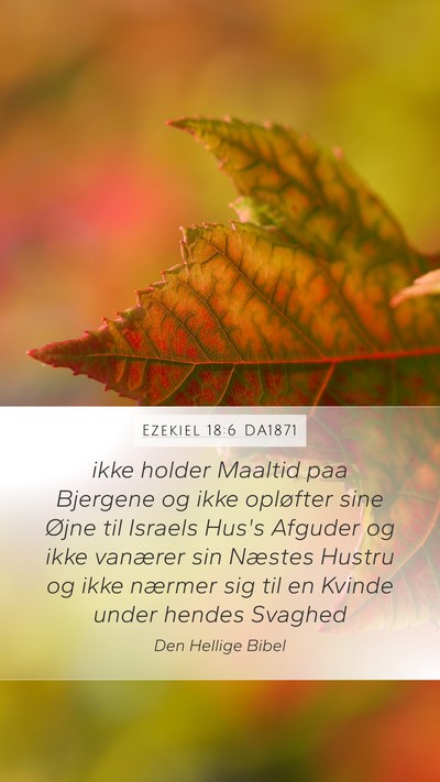 Ezekiel 18:6 DA1871 Bible Verse Image