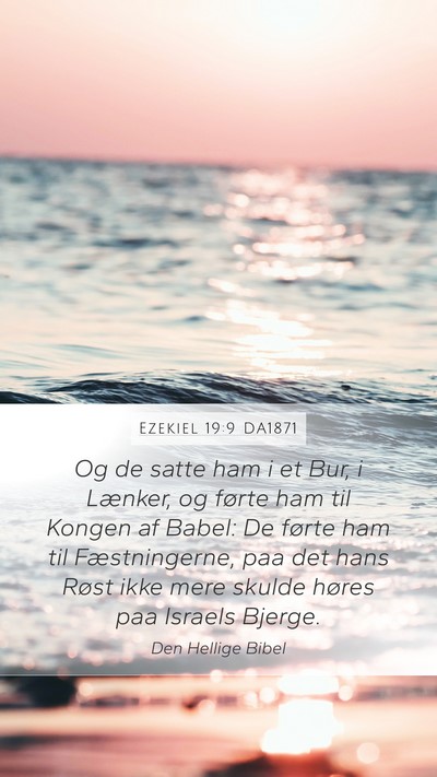 Ezekiel 19:9 DA1871 Bible Verse Image