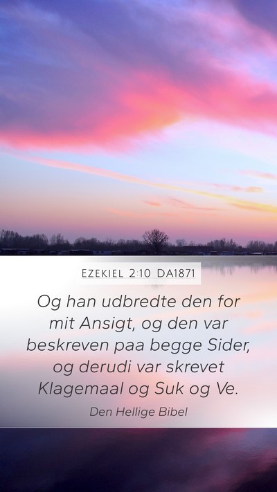 Ezekiel 2:10 DA1871 Bible Verse Image