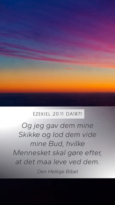 Ezekiel 20:11 DA1871 Bible Verse Image