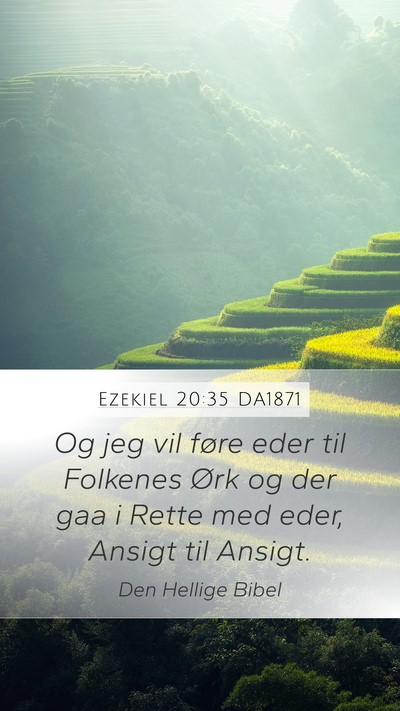 Ezekiel 20:35 DA1871 Bible Verse Image