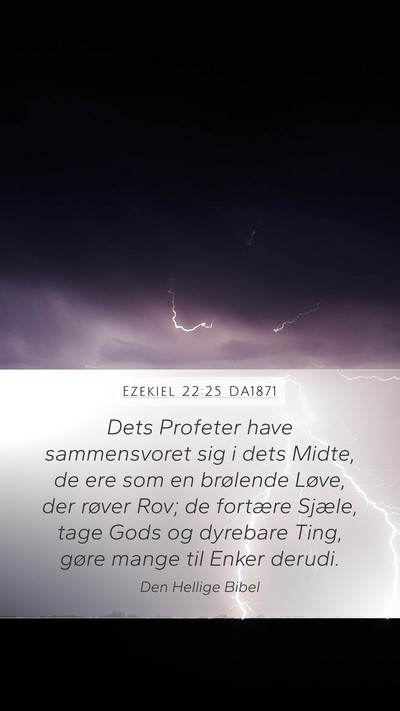 Ezekiel 22:25 DA1871 Bible Verse Image