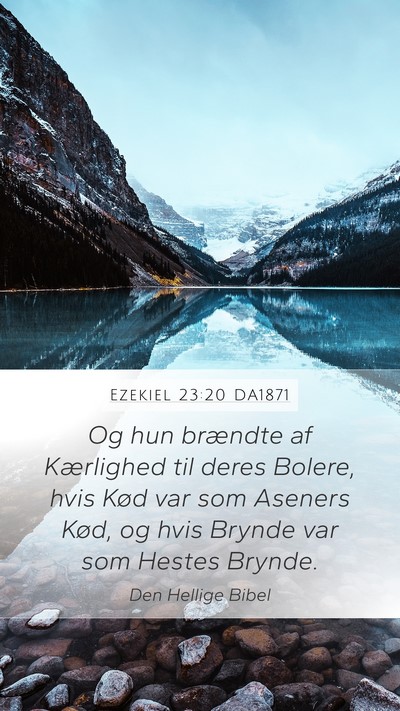 Ezekiel 23:20 DA1871 Bible Verse Image