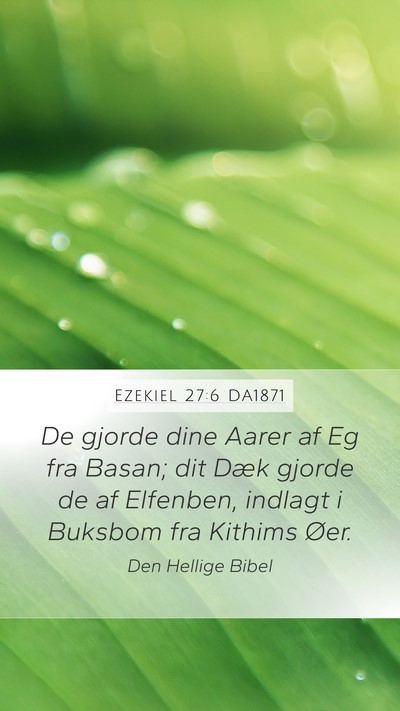 Ezekiel 27:6 DA1871 Bible Verse Image