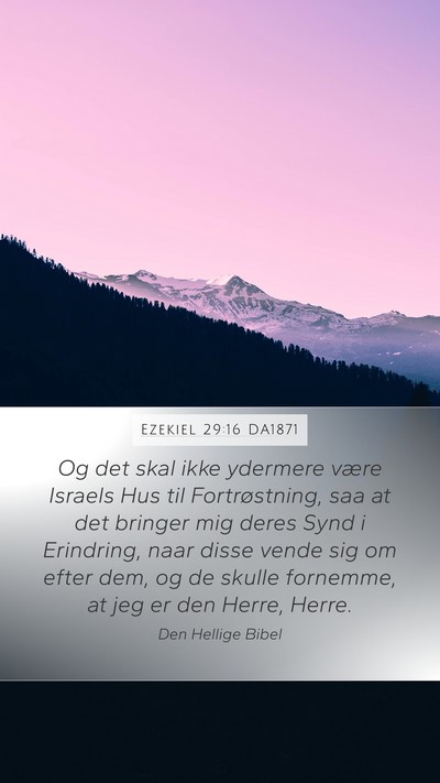 Ezekiel 29:16 DA1871 Bible Verse Image