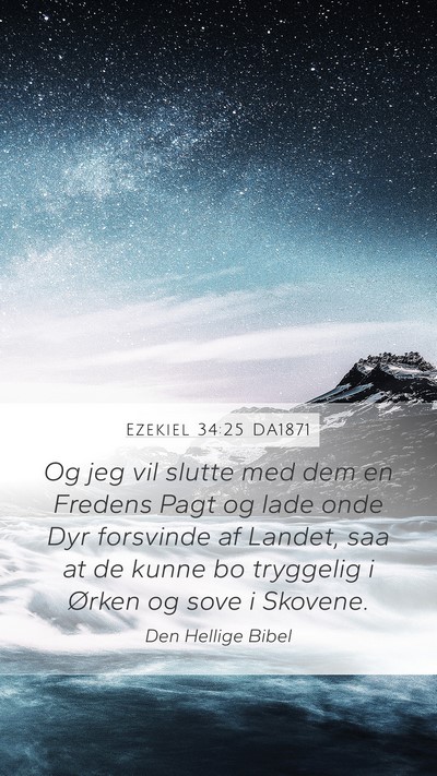 Ezekiel 34:25 DA1871 Bible Verse Image