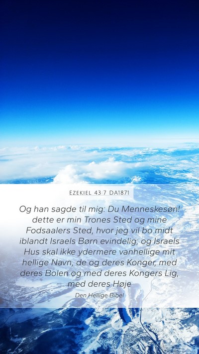 Ezekiel 43:7 DA1871 Bible Verse Image
