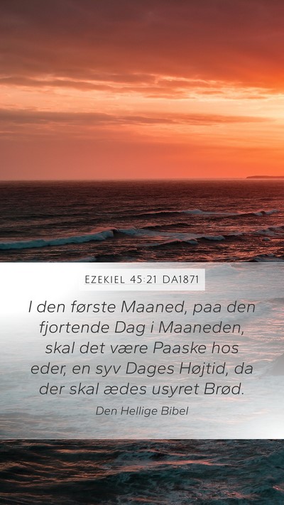 Ezekiel 45:21 DA1871 Bible Verse Image