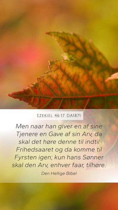 Ezekiel 46:17 DA1871 Bible Verse Image