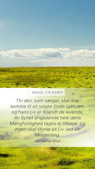 Ezekiel 7:13 DA1871 Bible Verse Image