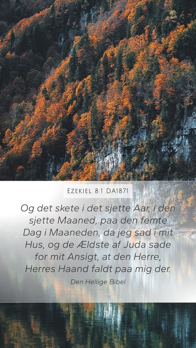 Ezekiel 8:1 DA1871 Bible Verse Image