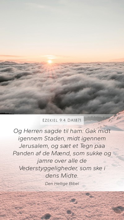 Ezekiel 9:4 DA1871 Bible Verse Image
