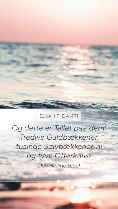 Ezra 1:9 DA1871 Bible Verse Image