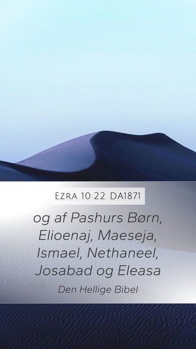 Ezra 10:22 DA1871 Bible Verse Image