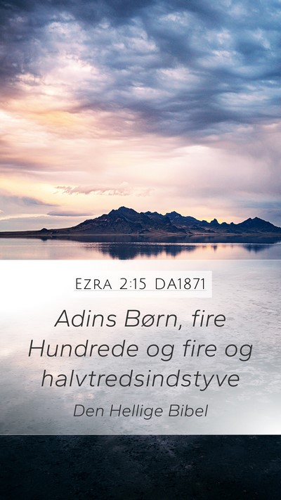 Ezra 2:15 DA1871 Bible Verse Image