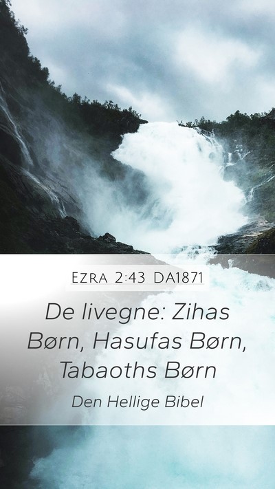 Ezra 2:43 DA1871 Mobile Phone Wallpaper - De livegne: Zihas Børn, Hasufas Børn, Tabaoths - Mobile Bible Verse Wallpaper