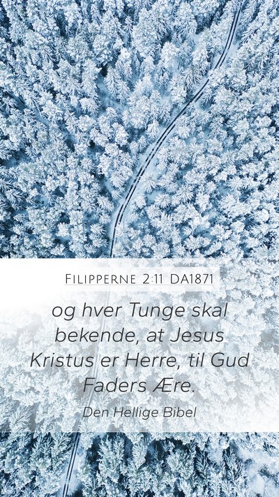 Filipperne 2:11 DA1871 Bible Verse Image