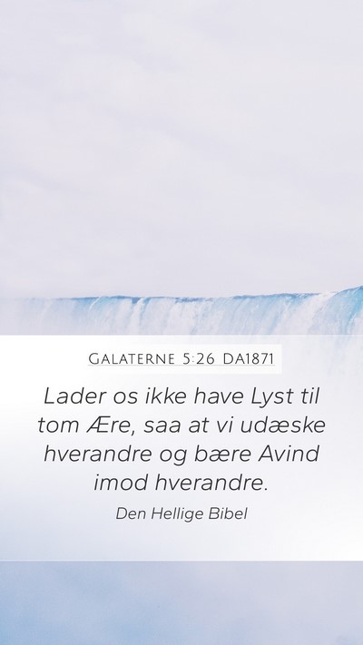 Galaterne 5:26 DA1871 Bible Verse Image
