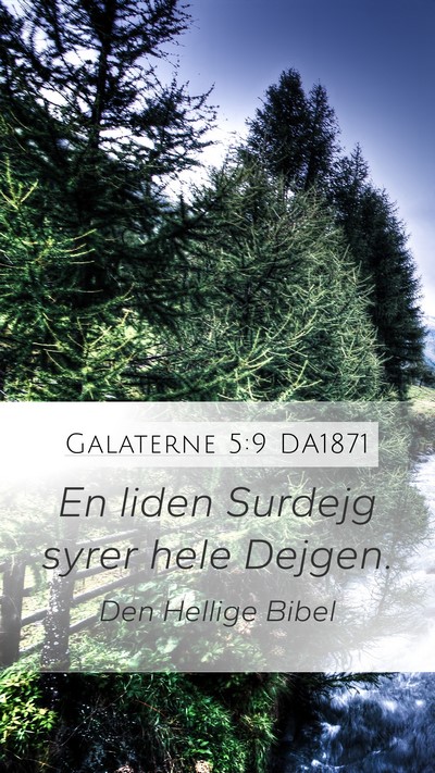Galaterne 5:9 DA1871 Bible Verse Image