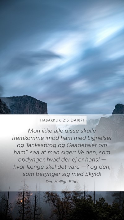 Habakkuk 2:6 DA1871 Bible Verse Image