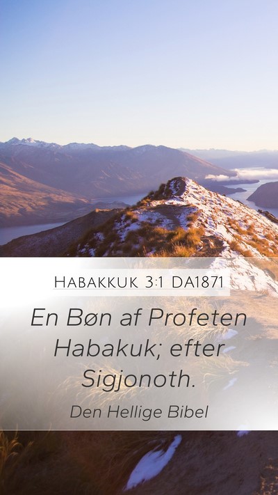 Habakkuk 3:1 DA1871 Bible Verse Image
