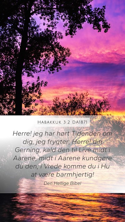 Habakkuk 3:2 DA1871 Bible Verse Image