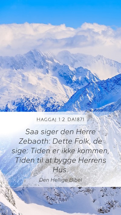 Haggaj 1:2 DA1871 Bible Verse Image