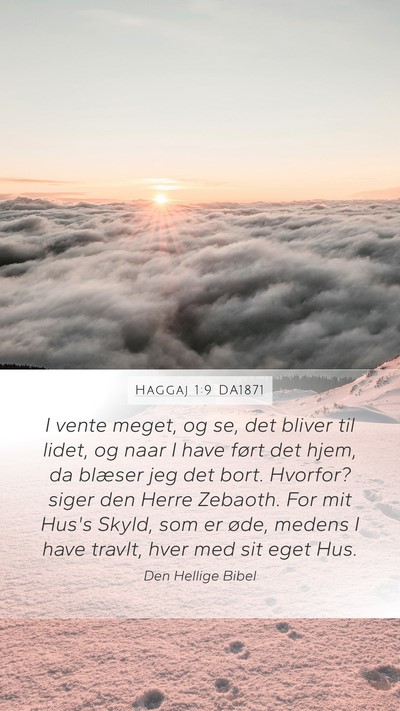 Haggaj 1:9 DA1871 Bible Verse Image