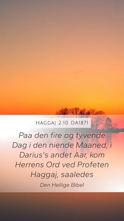 Haggaj 2:10 DA1871 Bible Verse Image