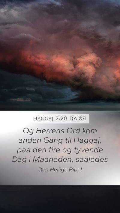 Haggaj 2:20 DA1871 Bible Verse Image