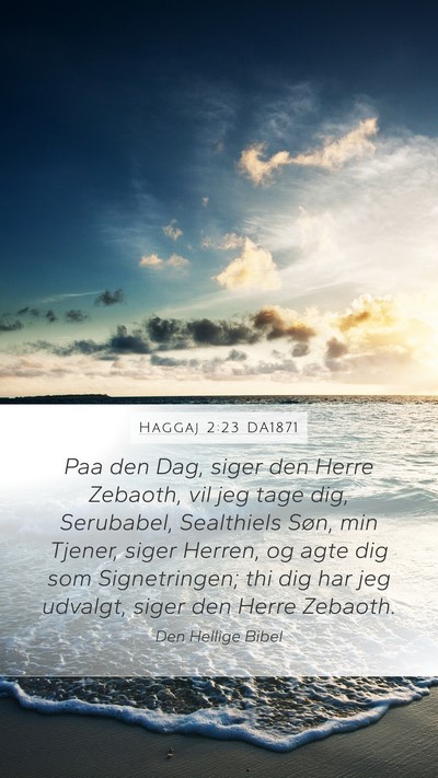 Haggaj 2:23 DA1871 Bible Verse Image