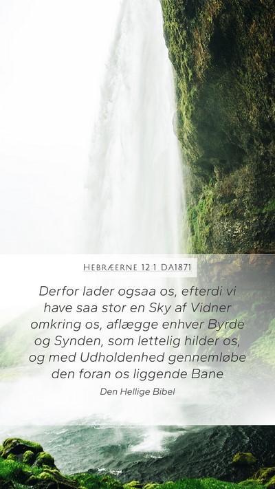 Hebræerne 12:1 DA1871 Bible Verse Image