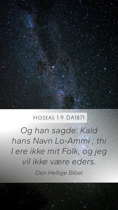 Hoseas 1:9 DA1871 Bible Verse Image