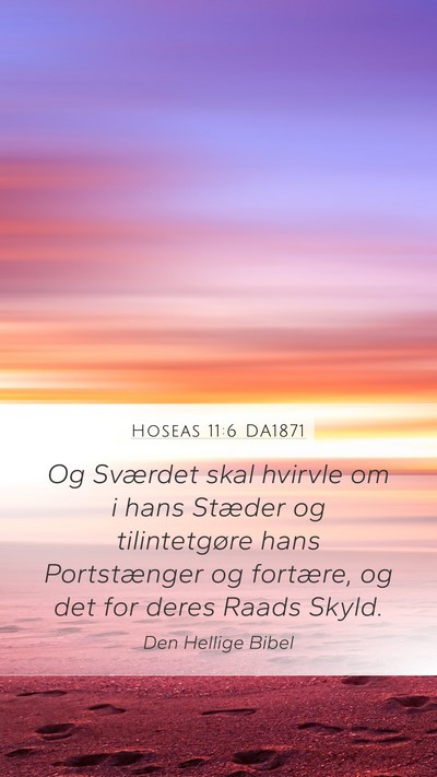 Hoseas 11:6 DA1871 Bible Verse Image