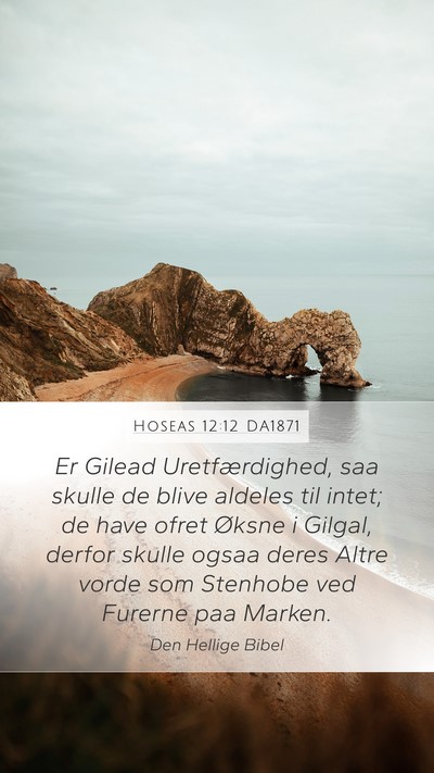 Hoseas 12:12 DA1871 Bible Verse Image
