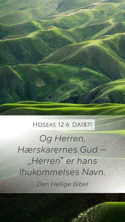 Hoseas 12:6 DA1871 Bible Verse Image
